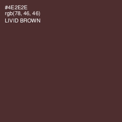 #4E2E2E - Livid Brown Color Image