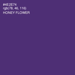 #4E2E74 - Honey Flower Color Image