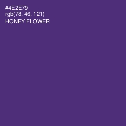 #4E2E79 - Honey Flower Color Image