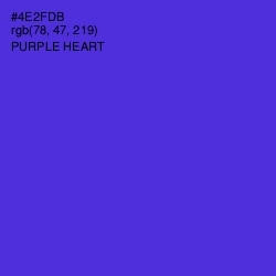 #4E2FDB - Purple Heart Color Image