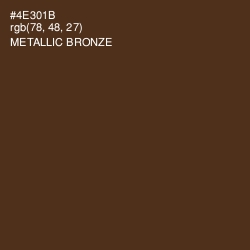 #4E301B - Metallic Bronze Color Image