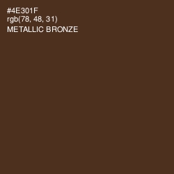 #4E301F - Metallic Bronze Color Image