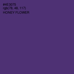 #4E3075 - Honey Flower Color Image