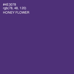 #4E3078 - Honey Flower Color Image