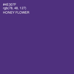 #4E307F - Honey Flower Color Image