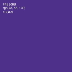 #4E308B - Gigas Color Image