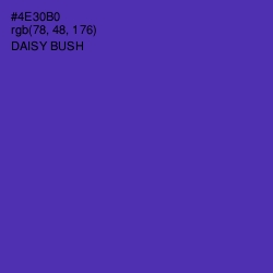 #4E30B0 - Daisy Bush Color Image