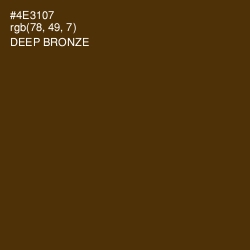 #4E3107 - Deep Bronze Color Image