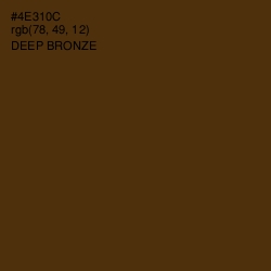 #4E310C - Deep Bronze Color Image