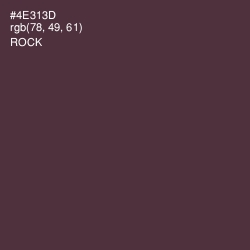 #4E313D - Rock Color Image