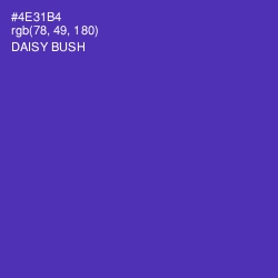 #4E31B4 - Daisy Bush Color Image