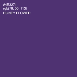 #4E3271 - Honey Flower Color Image