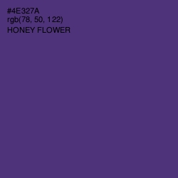 #4E327A - Honey Flower Color Image