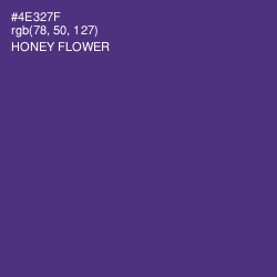 #4E327F - Honey Flower Color Image