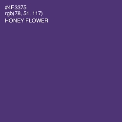 #4E3375 - Honey Flower Color Image