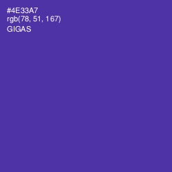 #4E33A7 - Gigas Color Image