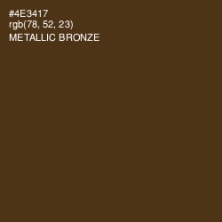 #4E3417 - Metallic Bronze Color Image