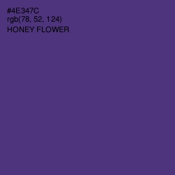 #4E347C - Honey Flower Color Image