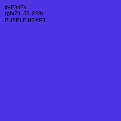 #4E34E4 - Purple Heart Color Image