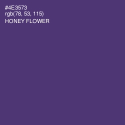 #4E3573 - Honey Flower Color Image