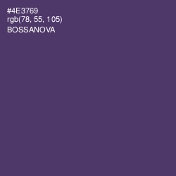 #4E3769 - Bossanova Color Image