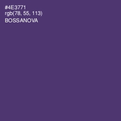 #4E3771 - Bossanova Color Image