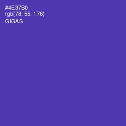 #4E37B0 - Gigas Color Image