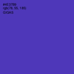 #4E37B9 - Gigas Color Image