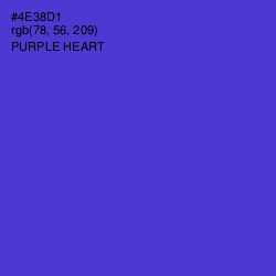 #4E38D1 - Purple Heart Color Image