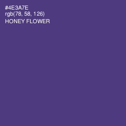 #4E3A7E - Honey Flower Color Image