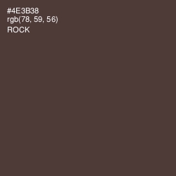 #4E3B38 - Rock Color Image