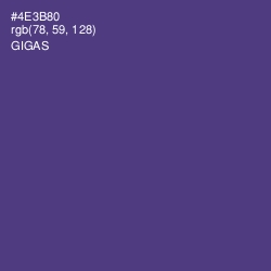 #4E3B80 - Gigas Color Image