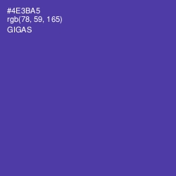 #4E3BA5 - Gigas Color Image