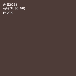 #4E3C38 - Rock Color Image