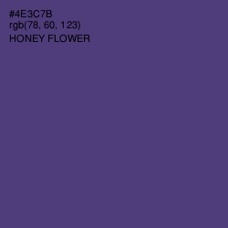 #4E3C7B - Honey Flower Color Image