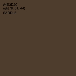 #4E3D2C - Saddle Color Image