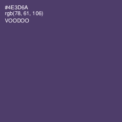 #4E3D6A - Voodoo Color Image