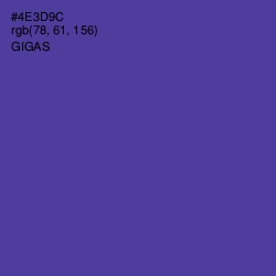 #4E3D9C - Gigas Color Image