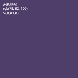 #4E3E69 - Voodoo Color Image