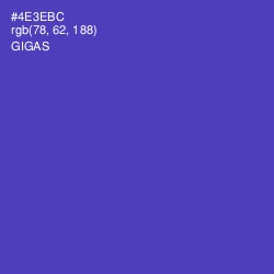 #4E3EBC - Gigas Color Image