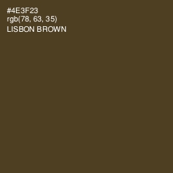 #4E3F23 - Lisbon Brown Color Image