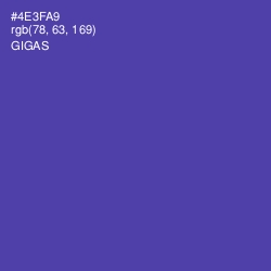 #4E3FA9 - Gigas Color Image