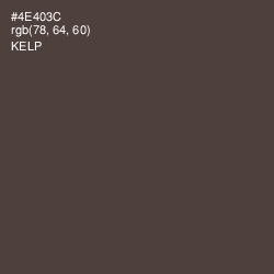 #4E403C - Kelp Color Image