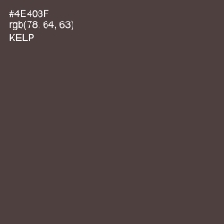 #4E403F - Kelp Color Image