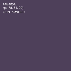 #4E405A - Gun Powder Color Image