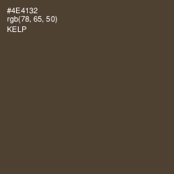 #4E4132 - Kelp Color Image