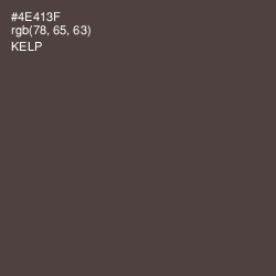 #4E413F - Kelp Color Image