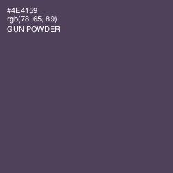#4E4159 - Gun Powder Color Image