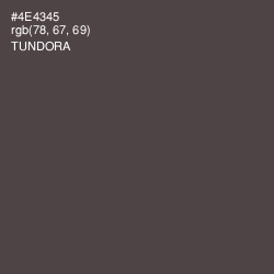#4E4345 - Tundora Color Image