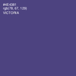 #4E4381 - Victoria Color Image